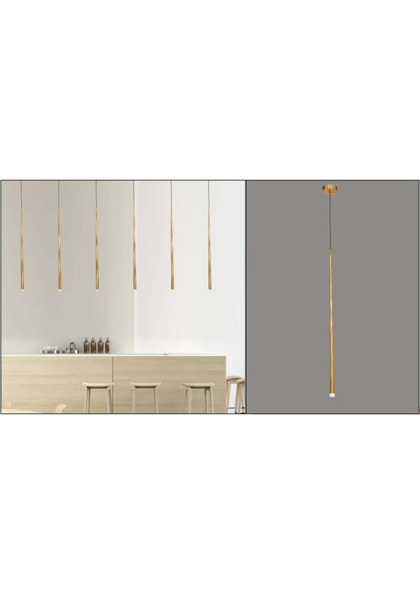 Beyond Lights - Gold Pendant Lamp- GL